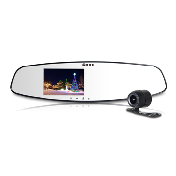 響尾蛇M900後視鏡雙鏡頭1080P行車紀錄器(送32G記憶卡+車用獨立開關三孔擴充器)