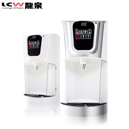 【LCW 龍泉】桌上型冰溫熱水鑽飲水機 (LC-7571-1AB / LC-7571-2AB)雪晶白