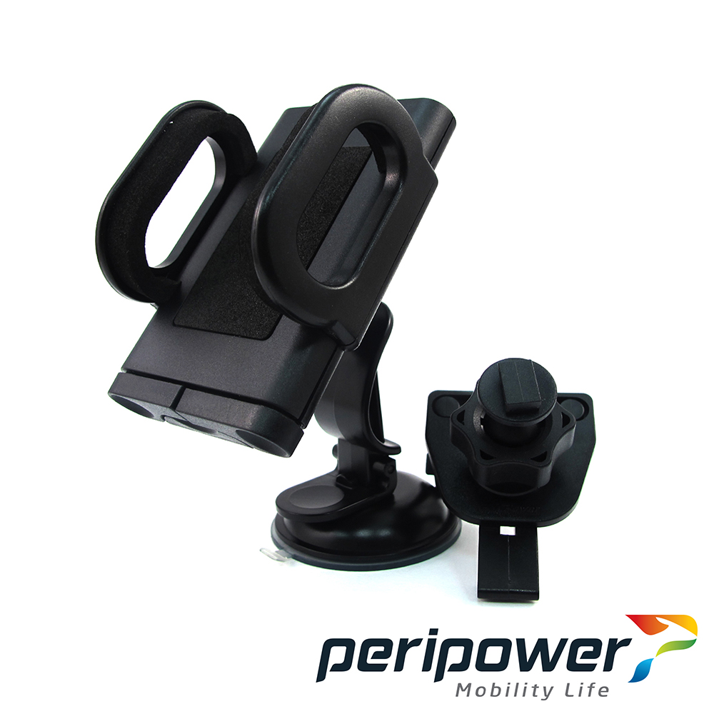 【怡業 peripower】雙吸盤7-10吋平板電腦專用車架         適用7-10吋平板、iPad mini、iPad Air     強力雙吸盤固定，安全穩固