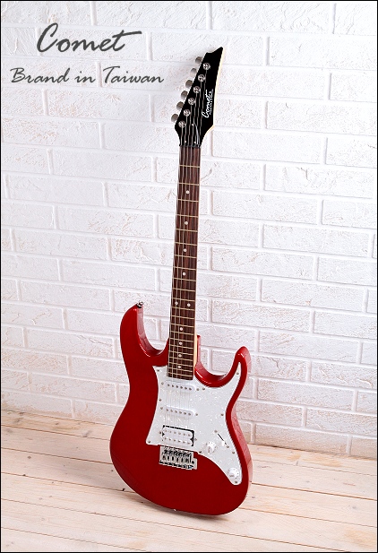 Comet 慧星BRG-120 小搖桿電吉他【音色與手感兼具】（單單雙）拾音器（附Comet原廠吉他袋、導線、Pick、調琴工具）紅色