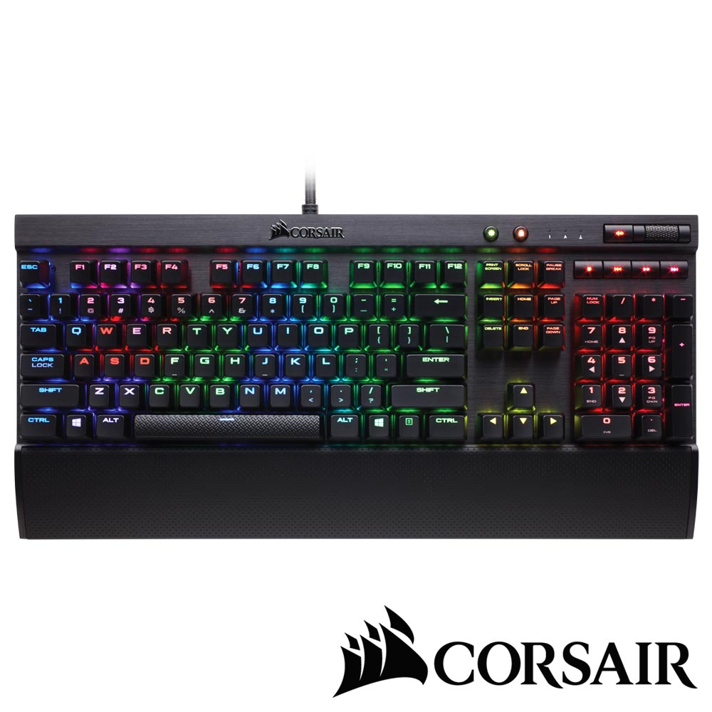 CORSAIR K70 LUX RGB機械電競鍵盤-青軸中文