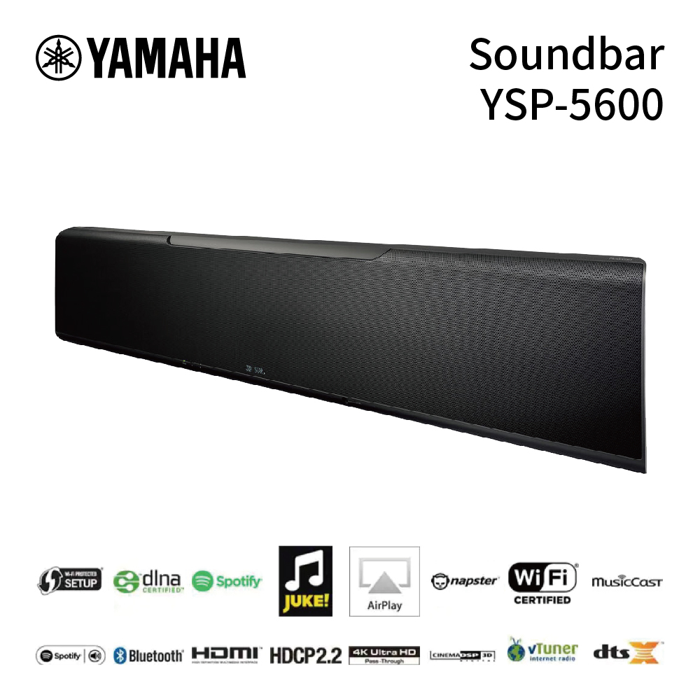 YAMAHA YSP-5600 7.1聲道無線家庭劇院 SOUNDBAR 極地黑