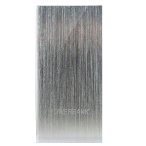 金屬之翼 超薄鋁合金行動電源 20000型雙輸出 聚合物鋰電池銀色