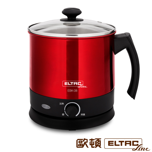 【福利品】ELTAC歐頓 2.2公升不鏽鋼美食鍋 EBK-08