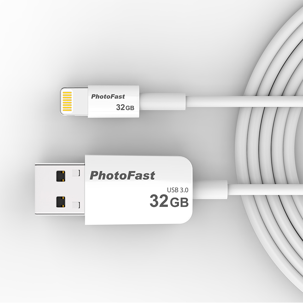 PhotoFast Photo Backup Cable USB3.0 32G 隨身相本線型隨身碟