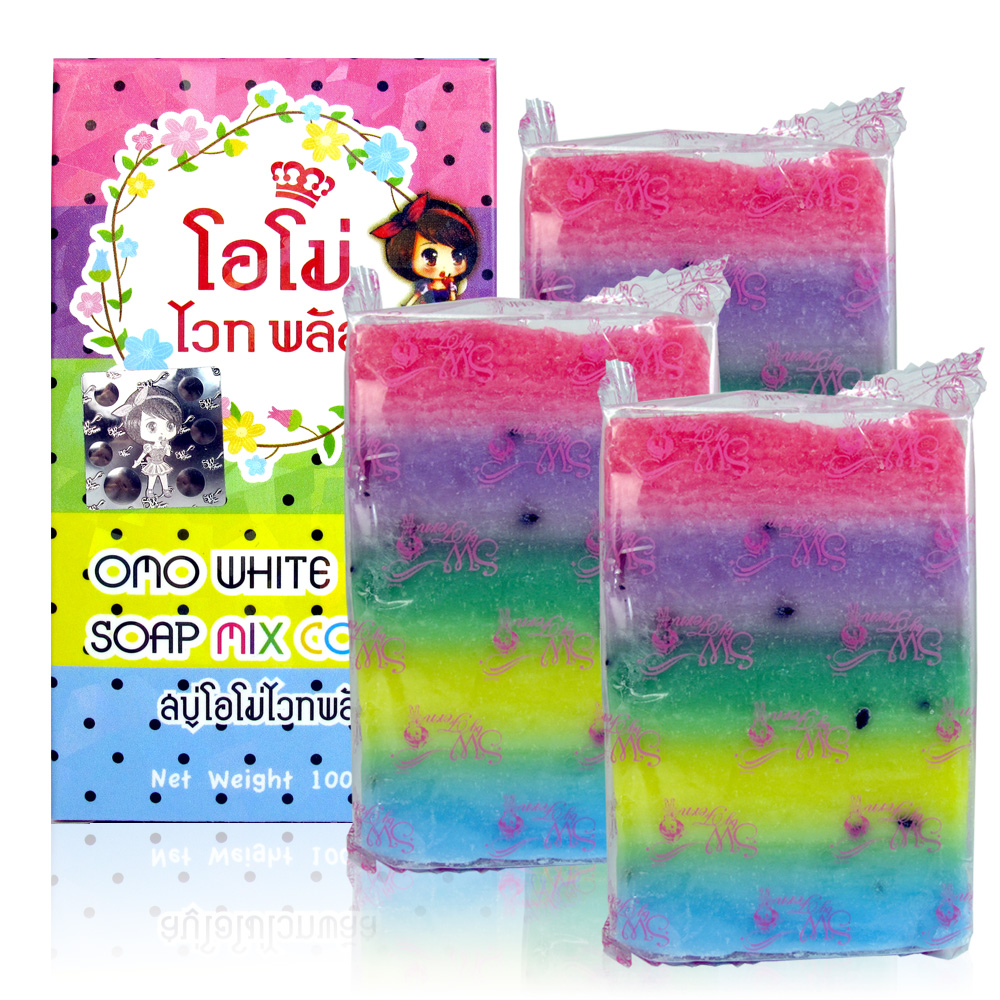 泰國 Omo Plus Soap 繽紛彩虹水果皂100g(3入)