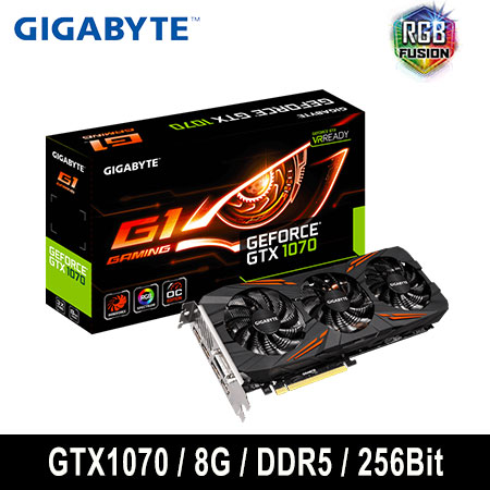 GIGABYTE 技嘉 GeForce N1070 G1 Gaming 8G 顯示卡