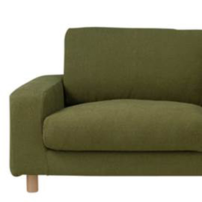 [MUJI無印良品]棉聚酯絨寬把沙發套/綠色/2人綠色