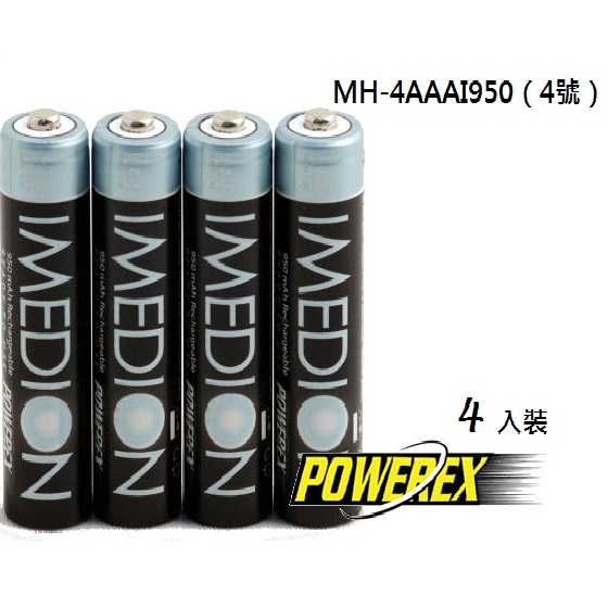 【MAHA-POWEREX】4號長效型低自放充電池 (MH-4AAAI950)