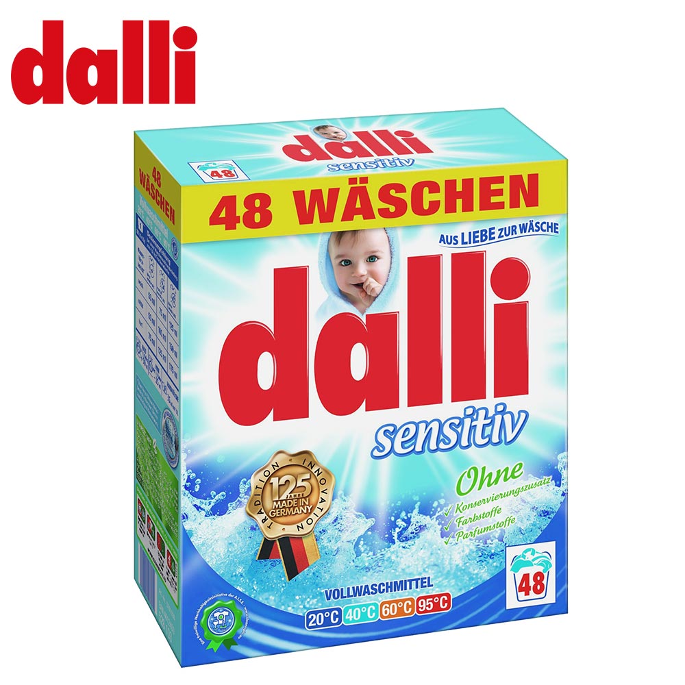 【德國Dalli】抗敏洗衣粉 (3.12kg/盒)
