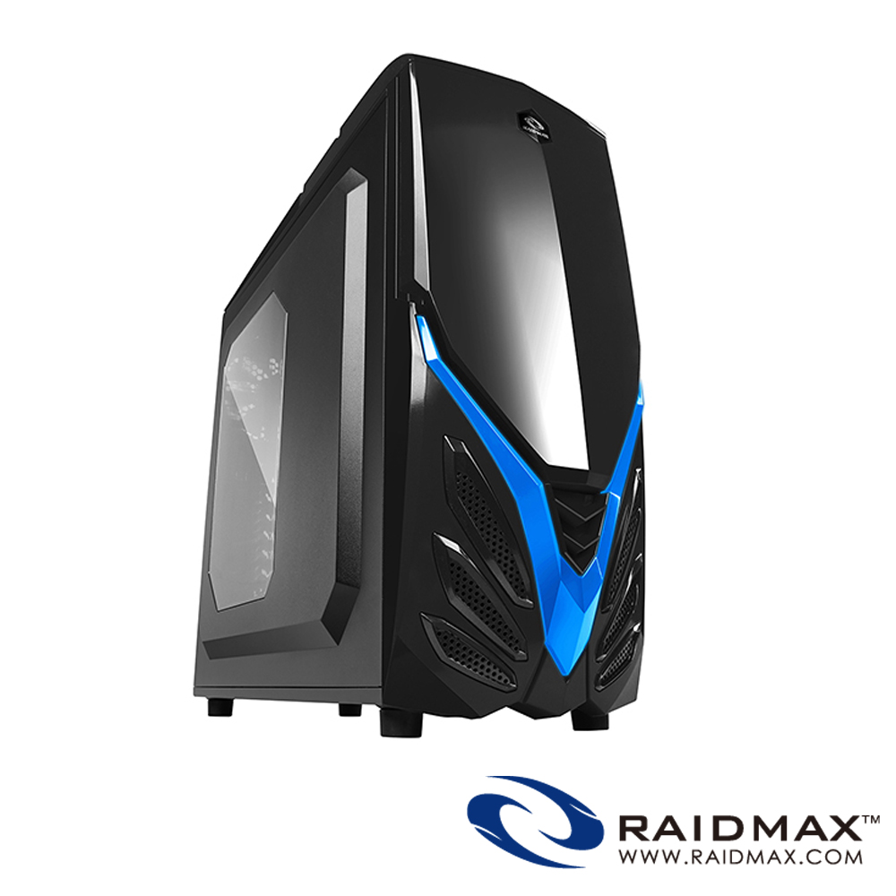 Raidmax 雷德曼 泛波 II 三色/透明側版/電腦機殼黑藍