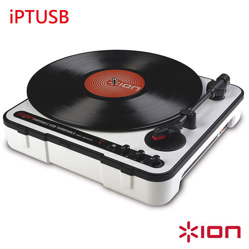 【Ion Audio】攜帶式黑膠唱盤 MOBILE LP(iPTUSB) 白色