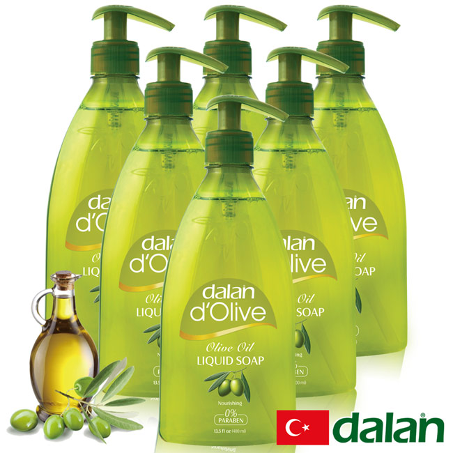【土耳其dalan】頂級橄欖油液體香皂 6 入