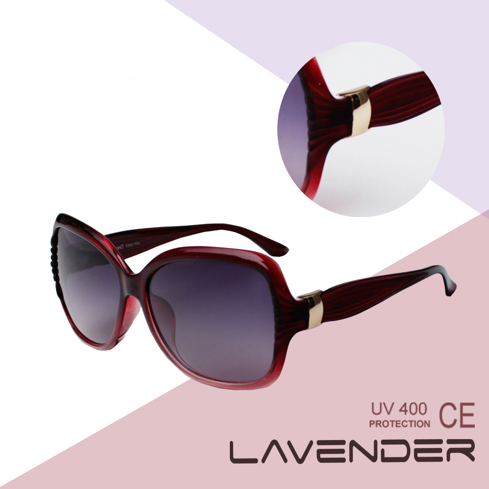 Lavender TR90 偏光太陽眼鏡 H14004C2 紅
