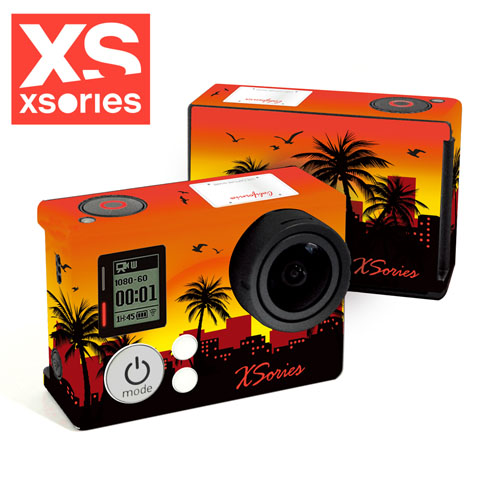 法國XSories XSKIN GoPro Hero4 機身保護貼加州風情