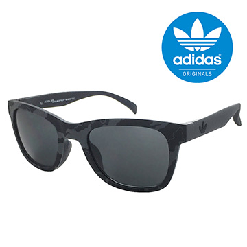 【adidas 太陽眼鏡】品牌LOGO設計款/可換式鼻托-迷彩框#灰鏡面(004143070)