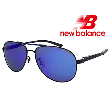 【New Balance】超輕不鏽鋼-偏光太陽眼鏡-水銀藍紫鏡面(NB1056-C01P)