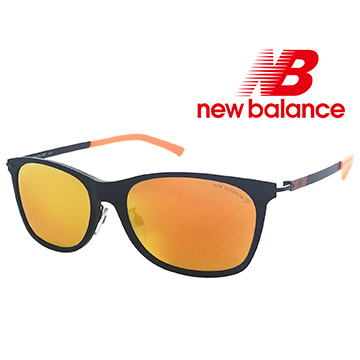 【New Balance】超輕不鏽鋼-偏光水銀黃橘鏡面太陽眼鏡/橘色腳(NB8053-C02P)