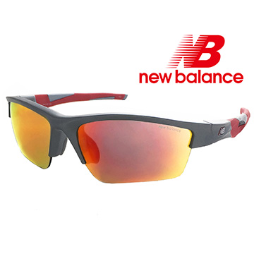 【New Balance】運動太陽眼鏡-水銀黃橘鏡面-防滑鏡腳設計(NB8049-03)