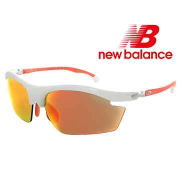 【New Balance】運動太陽眼鏡-水銀黃橘鏡面/鏡腳可調式(#NB8050B-C06)