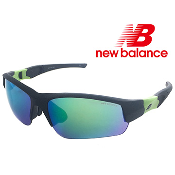 【New Balance】運動太陽眼鏡-水銀藍綠鏡面(NB8032A-C03)