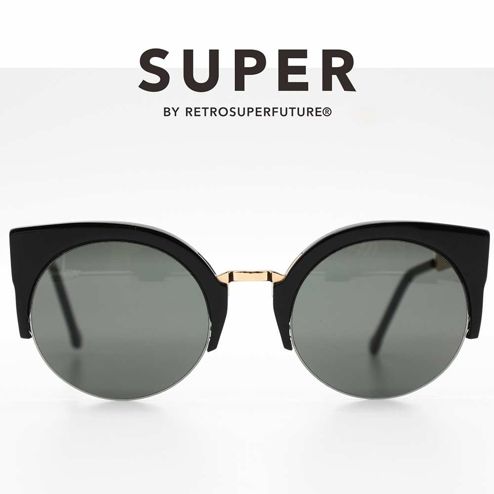 SUPER太陽眼鏡 - LUCIA FRANCIS BLACK GOLD