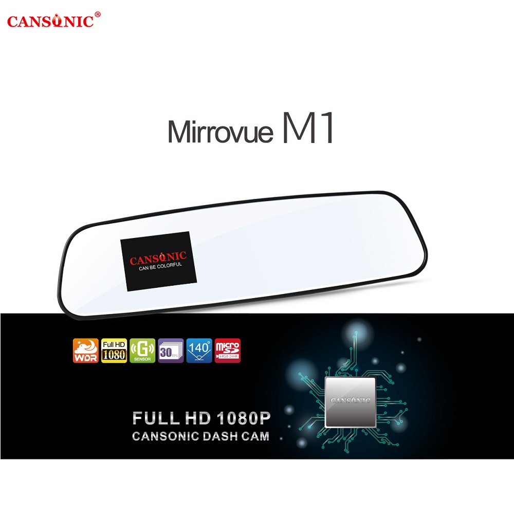 CANSONIC Mirrovue M1後視鏡型行車記錄器－CAN-M1
