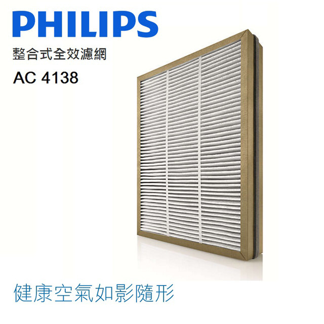 【PHILIPS】飛利浦空氣清淨機AC4374專用-整合式全效濾網(AC4138)