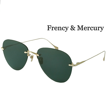 【Frency&Mercury 太陽眼鏡】MEXICAN-SLG 品牌年度主打新款(金框/綠鏡面)
