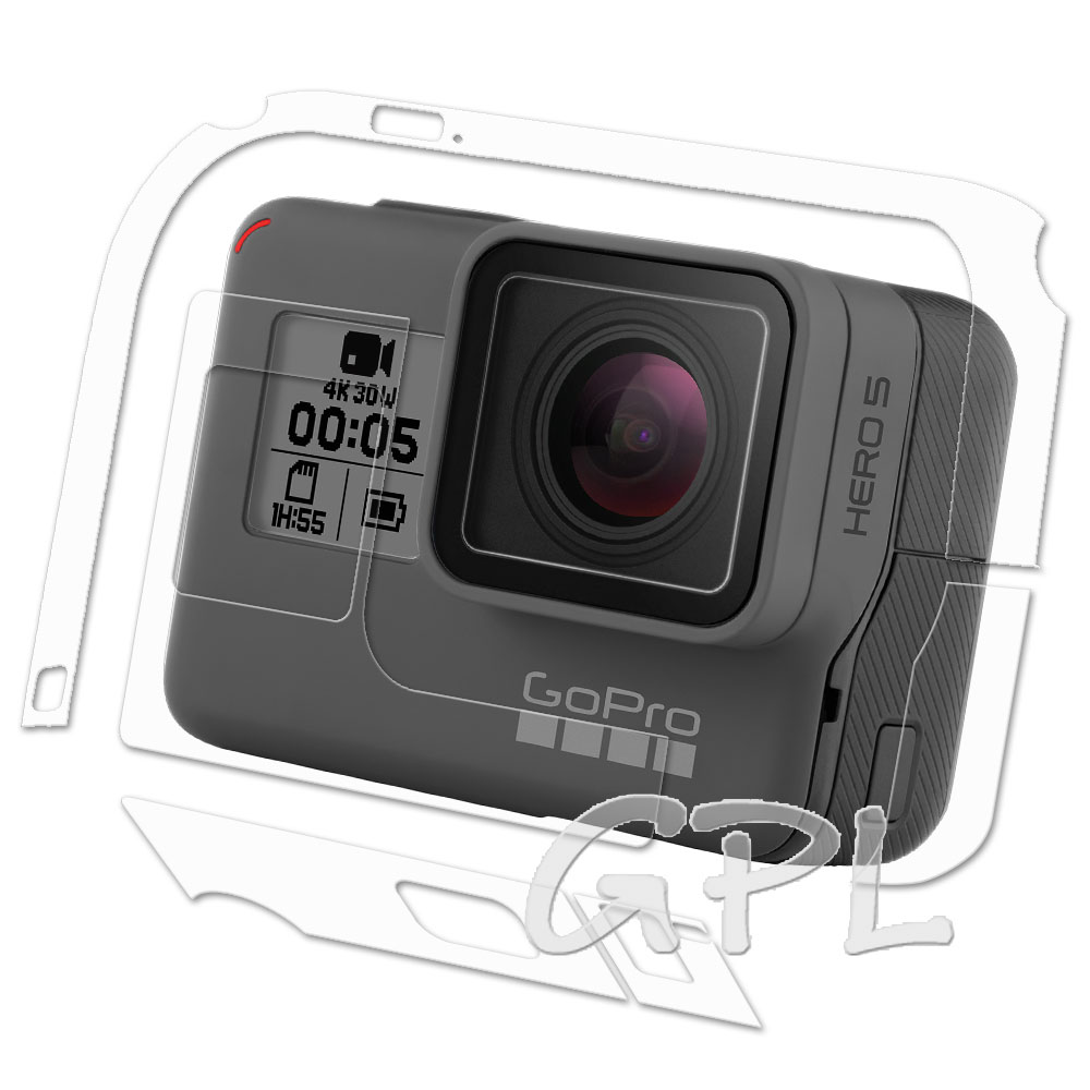 (2入)GoPro HERO 5 主機專用透明保護膜 機身膜(防污 防指紋)