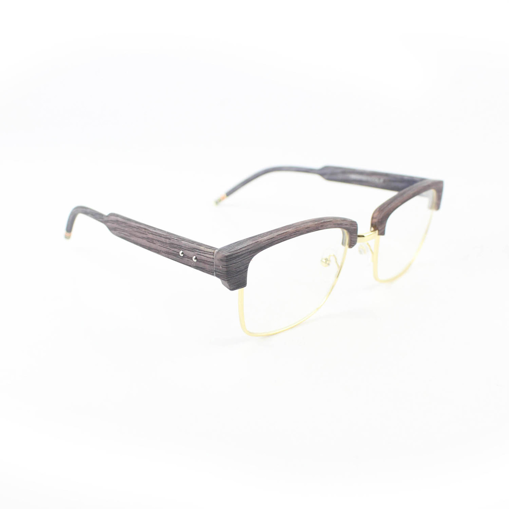 英國NATKIEL-復古可愛感半框三色鏡腳平光眼鏡 (英國飾品配件品牌)