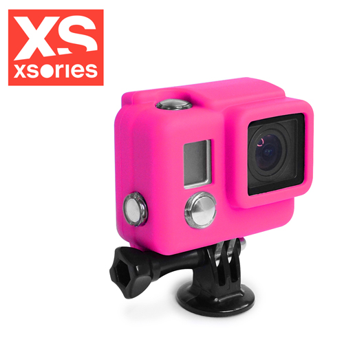 法國XSories SILICONE COVER HD3+ GoPro矽膠保護套粉紅