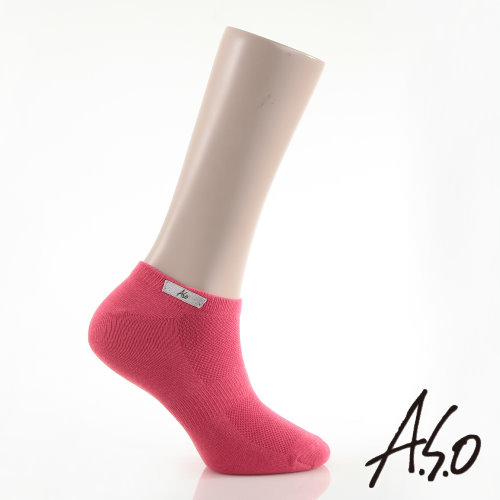 【ASO阿瘦】抗菌排汗耐磨船型襪 ─ 吸濕透氣又抑菌，穿整天都不腳臭桃粉