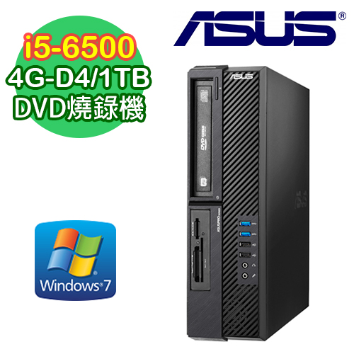 ASUS華碩 D820SF Intel i5-6500四核 4G-D4記憶體 Win7 Pro電腦 (D820SF-I5650V0364)