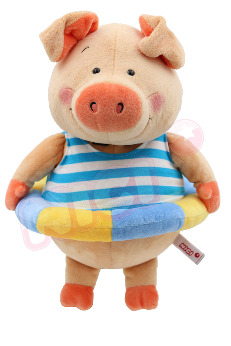 35cm泳圈大豬坐姿玩偶