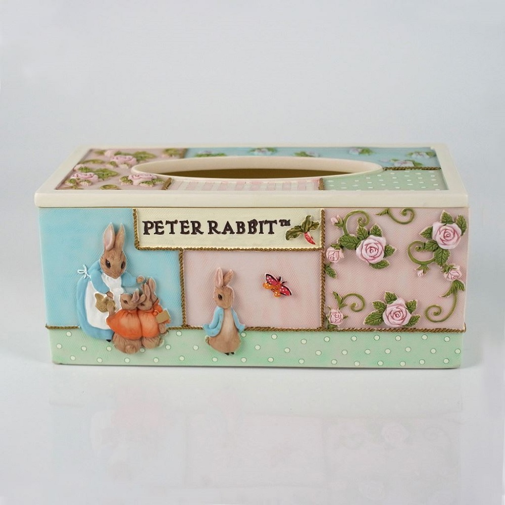 【U】Peter Rabbit 比得兔 - 經典比得兔彩漾面紙盒 - 粉色