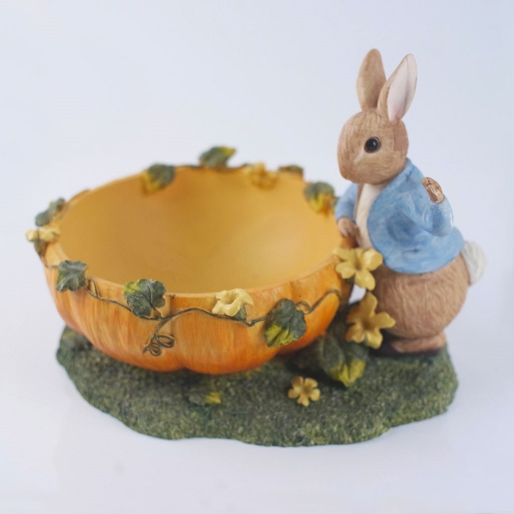 【U】Peter Rabbit 比得兔 - 比得兔南瓜造型置物盤 - 黃色