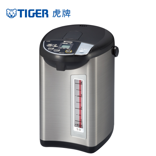 【日本製】TIGER虎牌5.0L超大按鈕電熱水瓶(PDU-A50R)