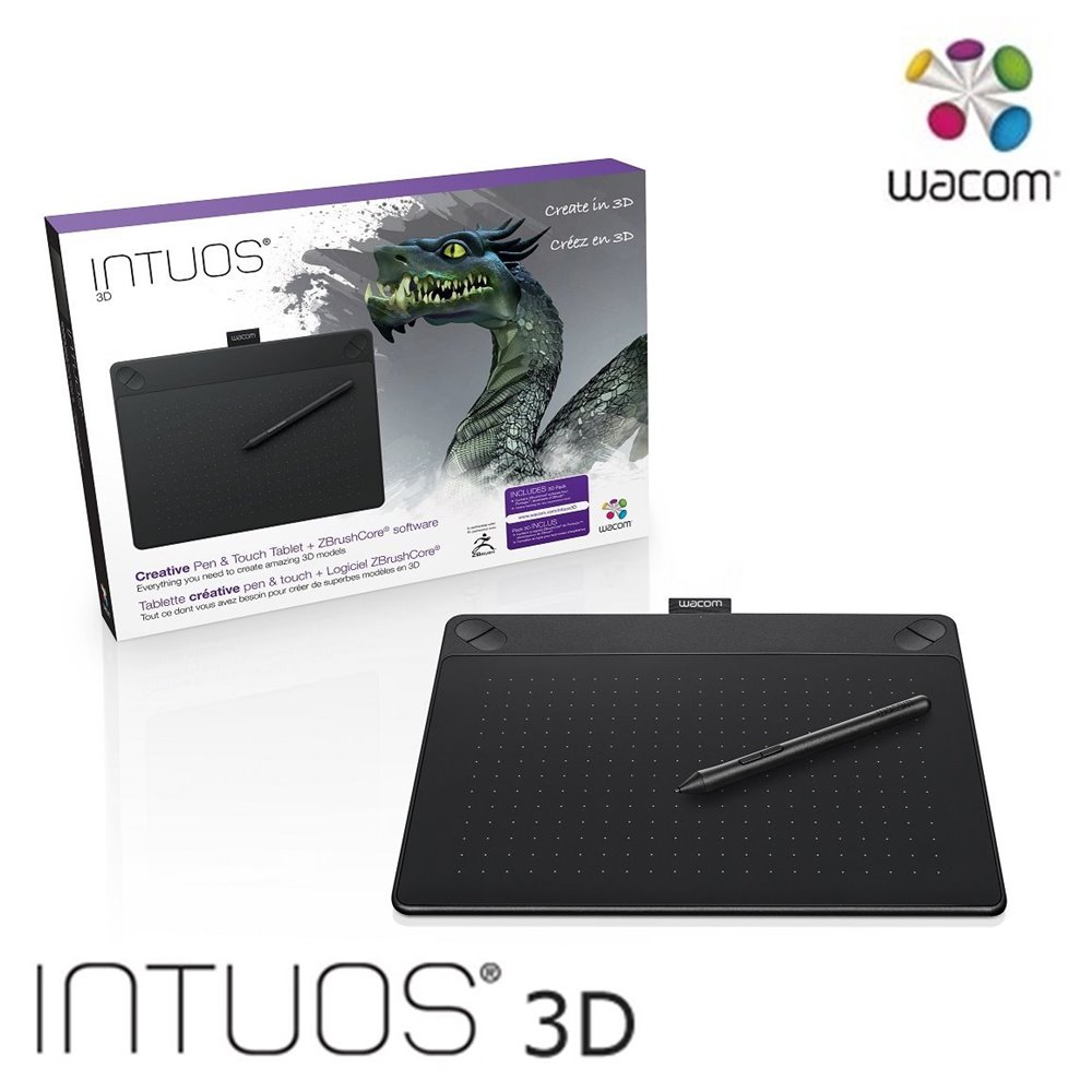 Wacom Intuos 3D 創意觸控繪圖板 Medium (黑)