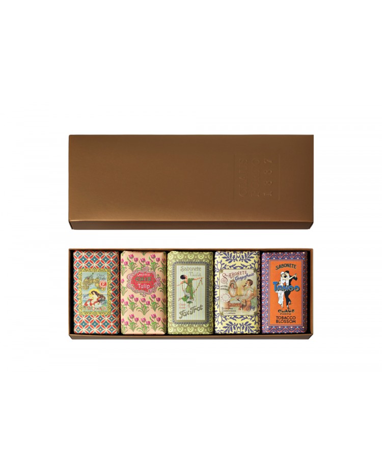 【葡萄牙Claus Porto百年皇室香皂】COPPER BOX 5幻想曲系列禮盒