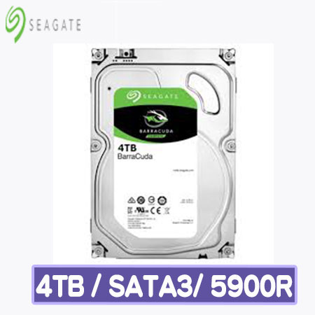 Seagate 希捷 BarraCuda 新梭魚 4TB  3.5吋SATAⅢ/59R 桌上型硬碟(ST4000DM005-3Y)
