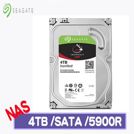 Seagate 希捷 IronWolf 2TB 3.5吋NAS硬碟 (ST4000VN008-3Y)