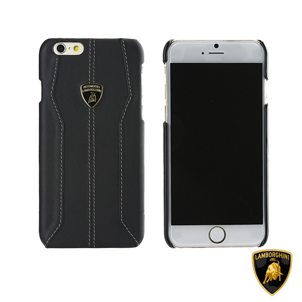 藍寶堅尼 Lamborghini iPhone 7 真皮保護殼(送螢幕保護貼)黑色