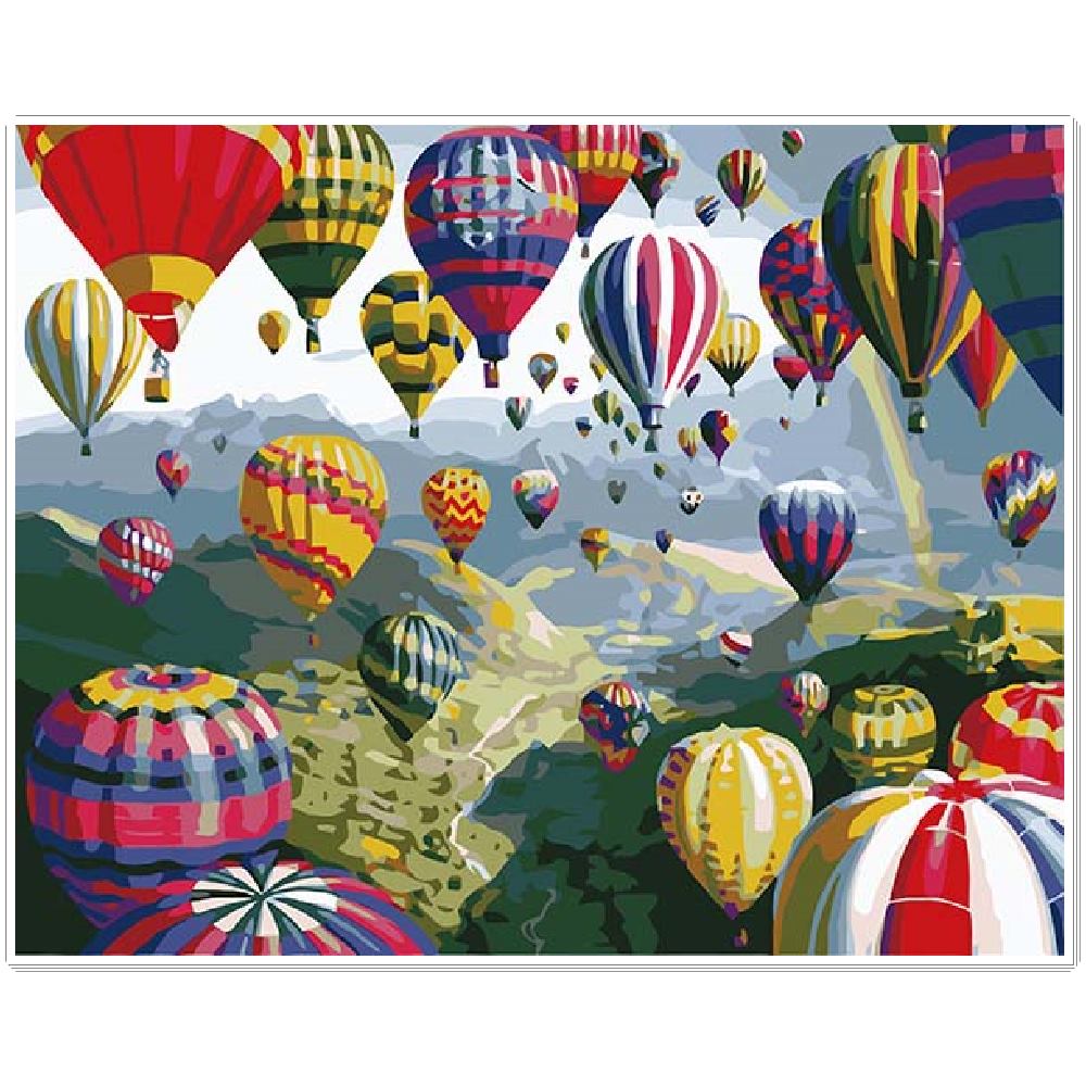 ArtLife藝術生活【86524】熱氣球嘉年華_ DIY 數字 油畫 彩繪