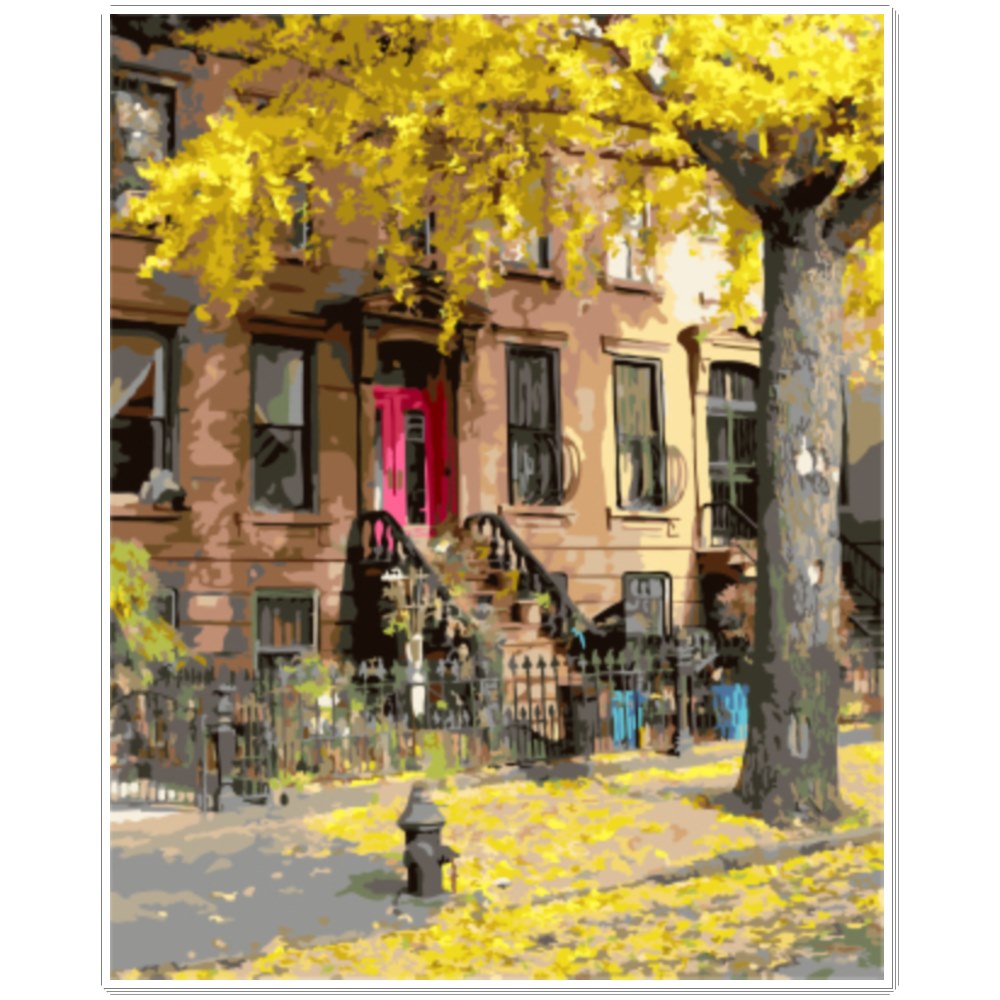 ArtLife藝術生活【87521】紐約的秋天_DIY 數字 油畫 彩繪