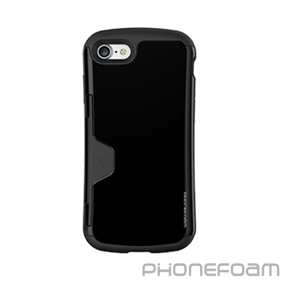 PhoneFoam iPhone 7 Plus 插卡式保護殼黑