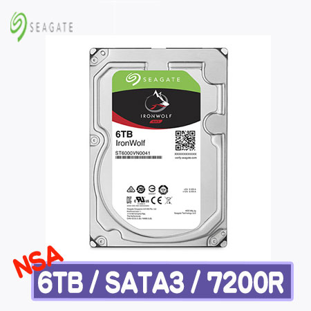 Seagate 希捷 IronWolf 6TB 3.5吋NAS硬碟 (ST6000VN0041-3Y)