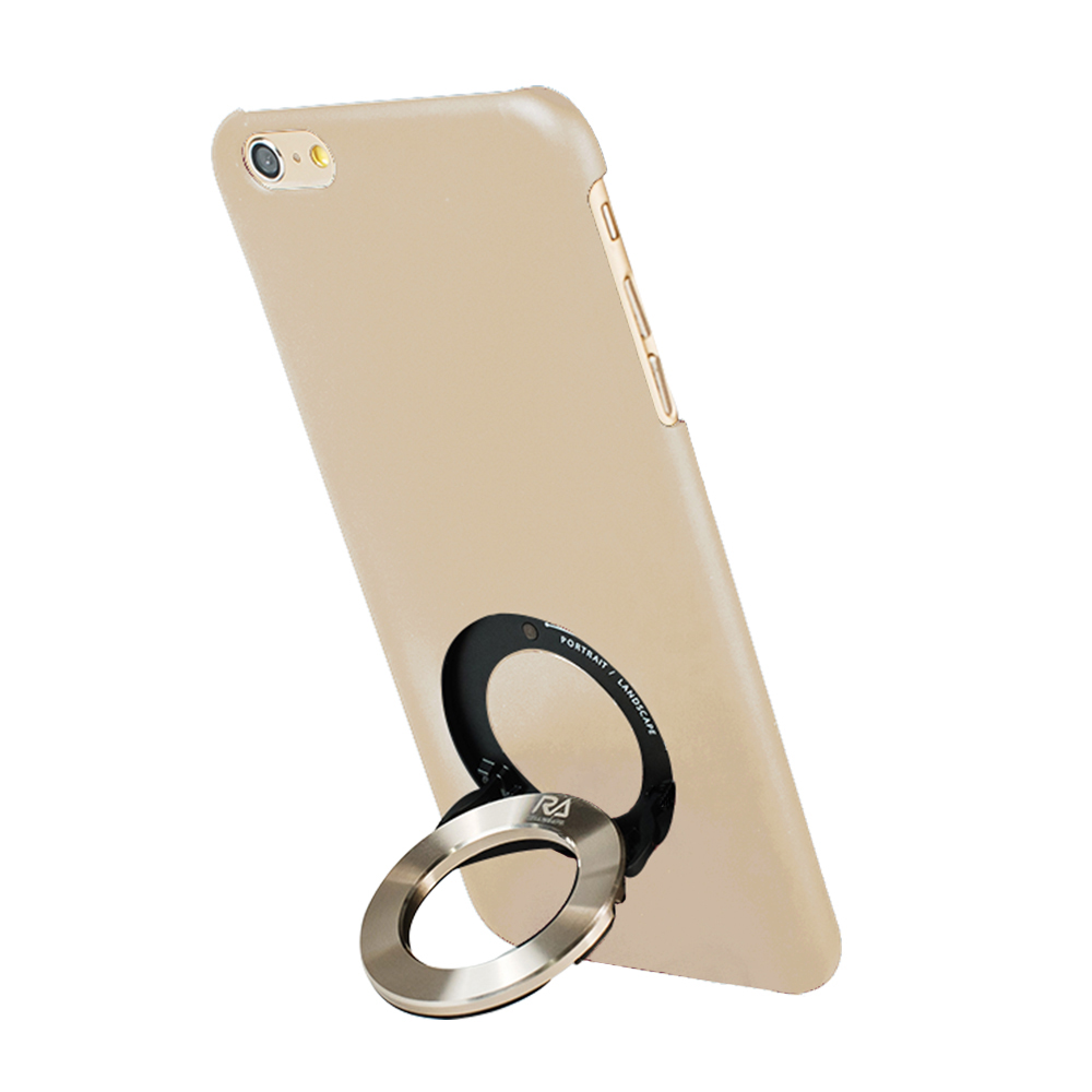 【Rolling Ave.】iCircle iPhone 6/6s 手機保護殼米色金環
