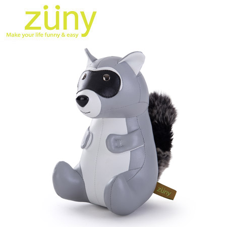 Zuny Classic-浣熊造型擺飾書檔(灰色)