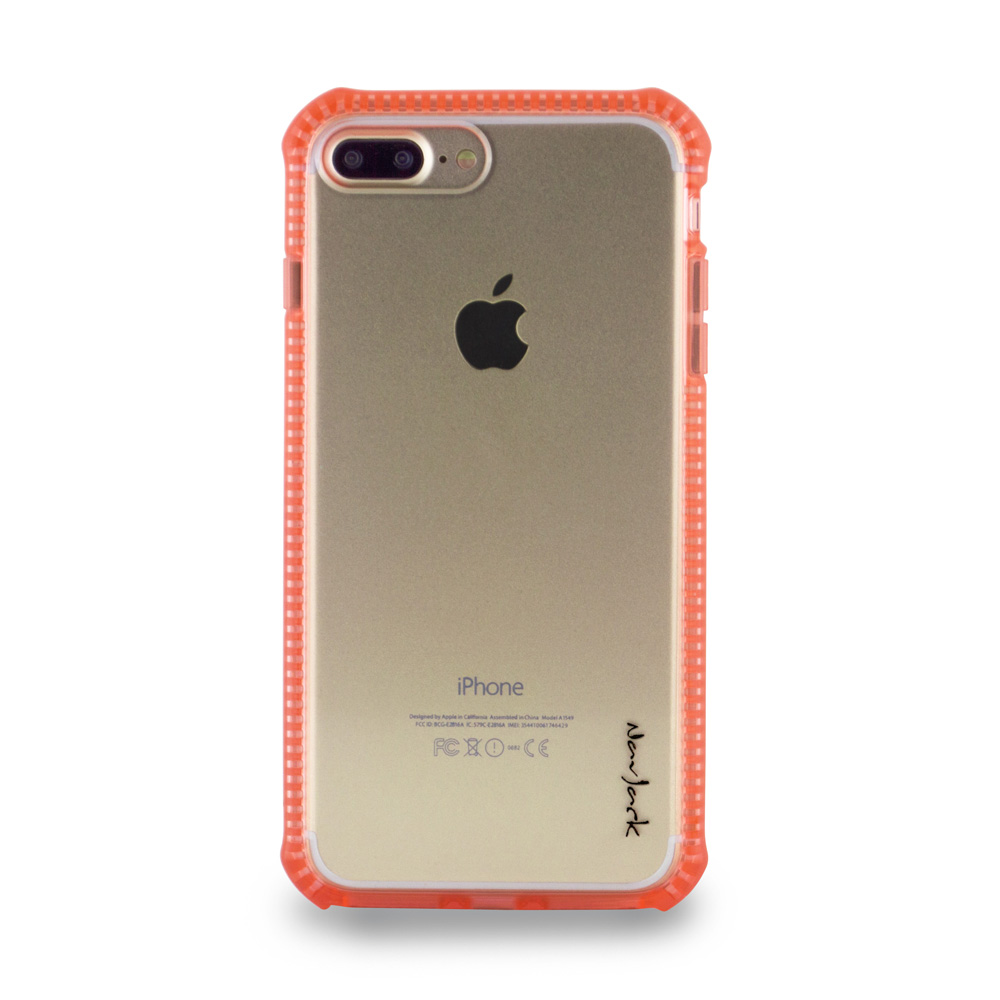 Navjack iPhone 7 Plus (5.5吋) 超抗摔吸震空壓保護殼 粉橘色